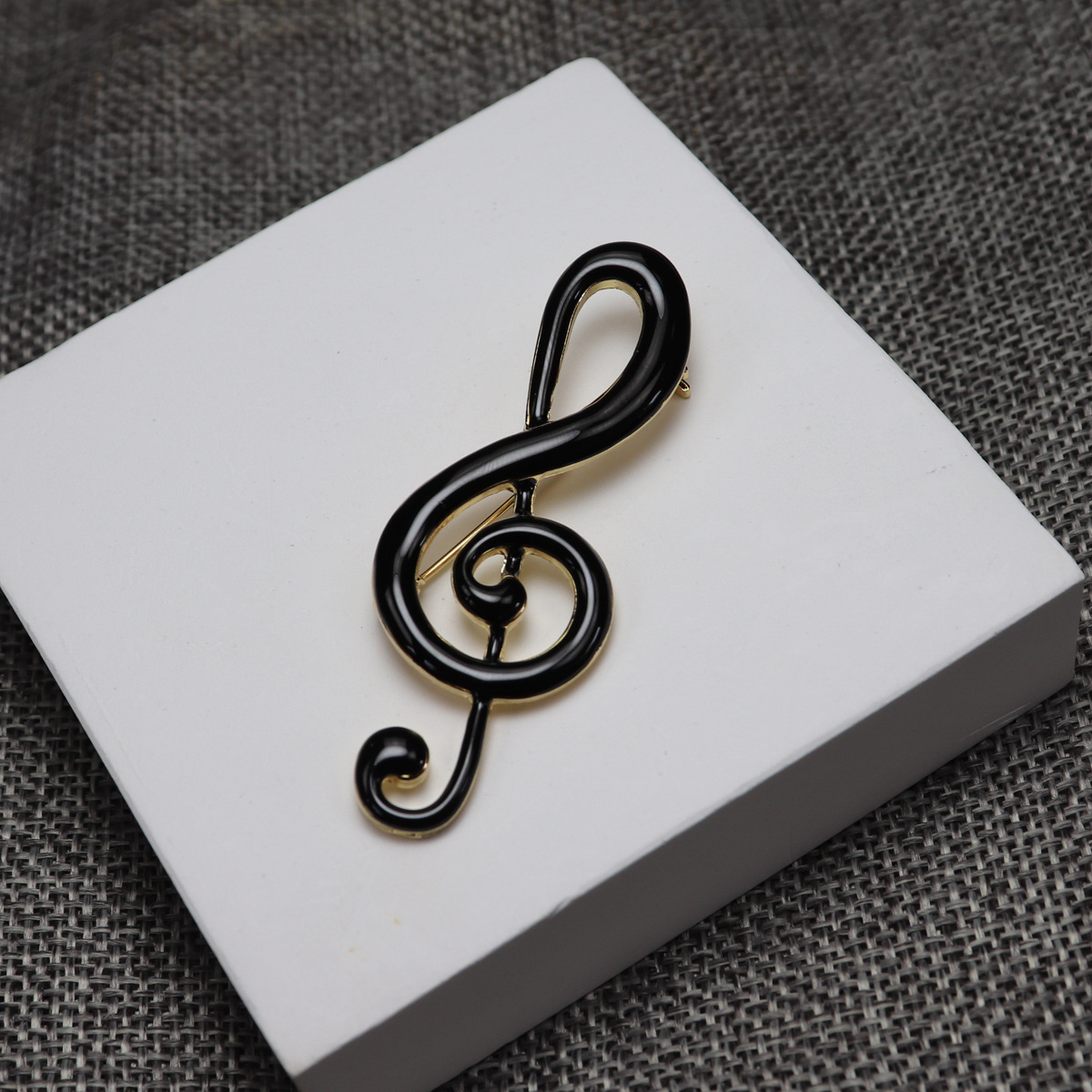 Original Academy Style Multicolor Handmade Enamel Notes Music Student Brooch Corsage Clothing Accessories