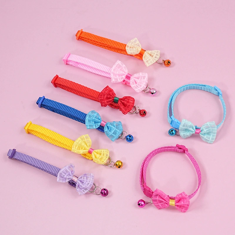 Новый стиль сетки для домашних животных лук ошейник кошка собака украшения ошейник производитель оптовая продажа украшения для домашних животных