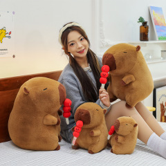 カピバ サンザシ人形 召回人形 ぬいぐるみ枕 カピバラ 女の子用 インターネットセレブ 醜くてかわいい人形