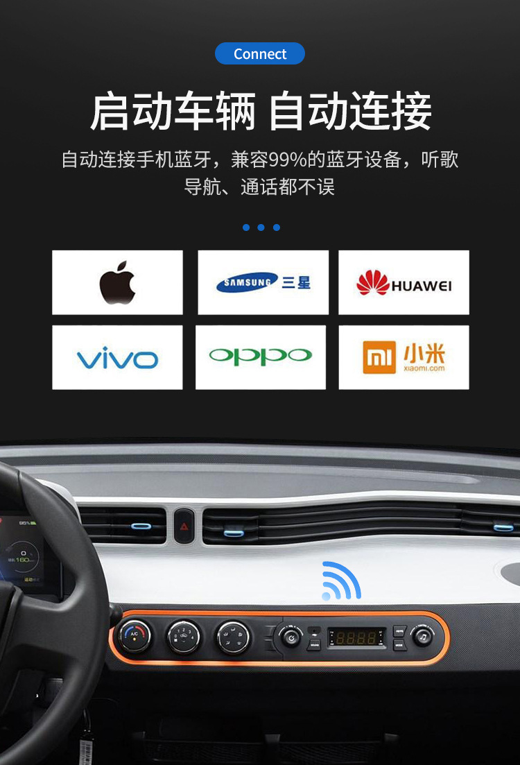 Wuling Hongguang Miniev Car Bluetooth Receiver Electric Car Central Control Interior Modification Layout Accessories Decoration