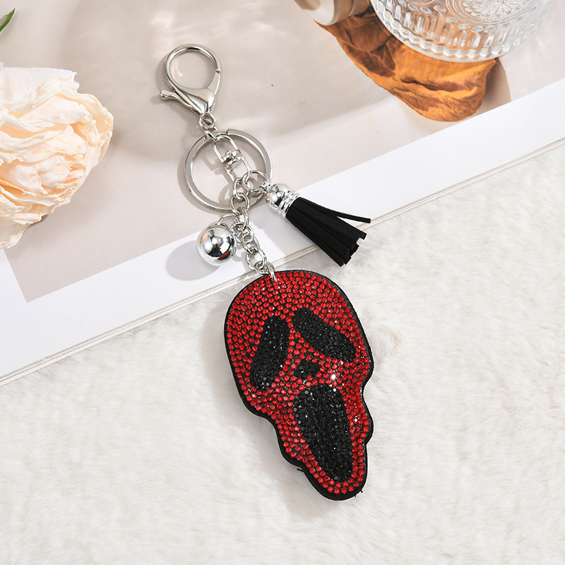 New Popular Cross-Border Diamond-Encrusted Korean Velvet Alien Hot Diamond Bag Keychain Pendant Skull Cartoon Animation New Popular Cross-Border Diamond-Encrusted Korean Velvet Alien Hot Diamond Bag Keychain Pendant Skull Cartoon Animation