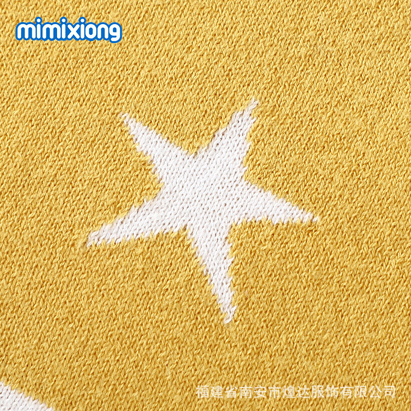 Ins venta caliente primavera nueva estrella de cinco puntas jacquard bebé manta bebé cochecito cubierta edredón