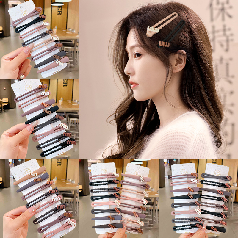 Lavar la cara, maquillaje, cabello, clip de mar, frente, clip de cabello roto para mujeres 2025 nuevo estilo de alta calidad, toque de cabello sin marcas