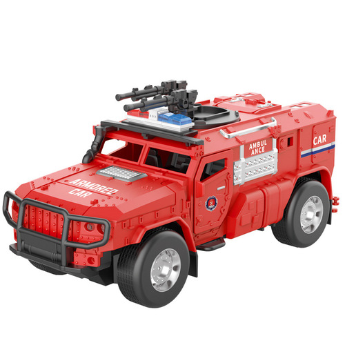 Children's Double Door Police Car Toy Inertia Car Small Car Gift for Boys and Girls Same as Original