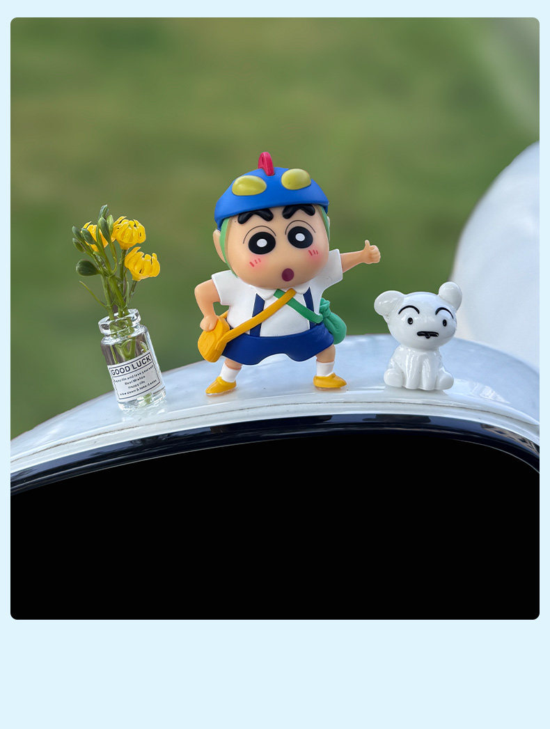 2026 New Crayon Shin-Chan Car Ornaments, Car Window Decorations, Car Dashboard Decorations, Healing and Cute Style