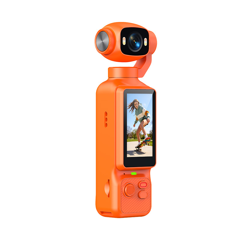 Cámara de movimiento de mano anti-vibración y cámara de video VLOG de movimiento al aire libre con pantalla giratoria lateral