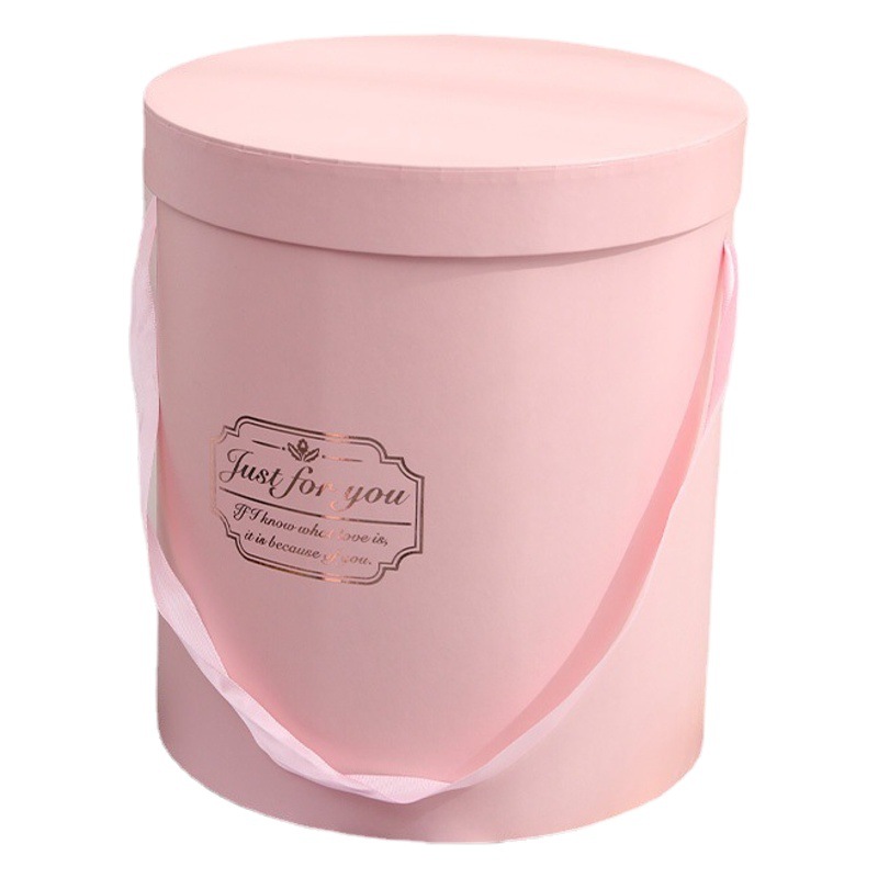 Embalaje de ramo, barril de abrazo, tarjeta de papel impermeable gruesa, caja de flores portátil, material de embalaje de flores, floristería, barril de abrazo floral