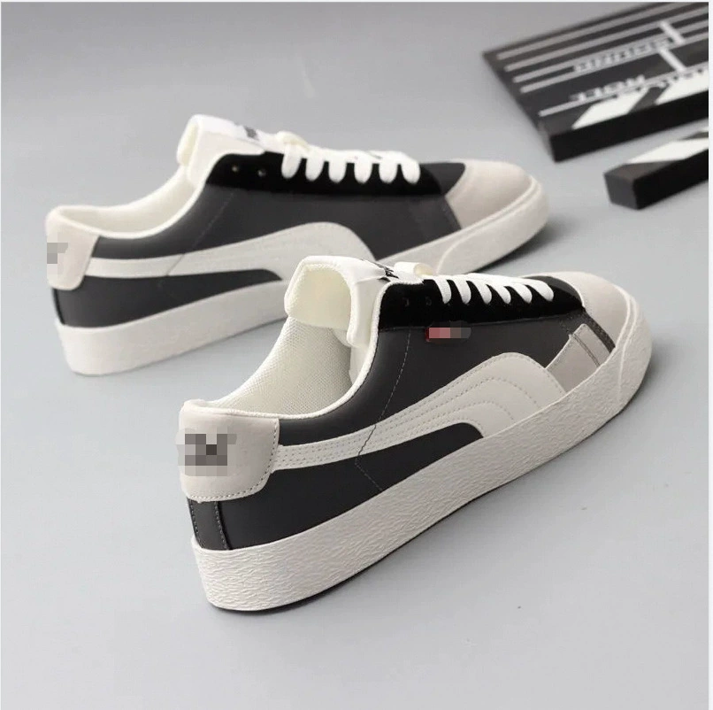 Кожаная дышащая мужская и женская повседневная обувь в Корейском стиле, модная взрывоопасная Белая обувь, универсальная обувь для скейтбординга, Мужская молодежная обувь для пар