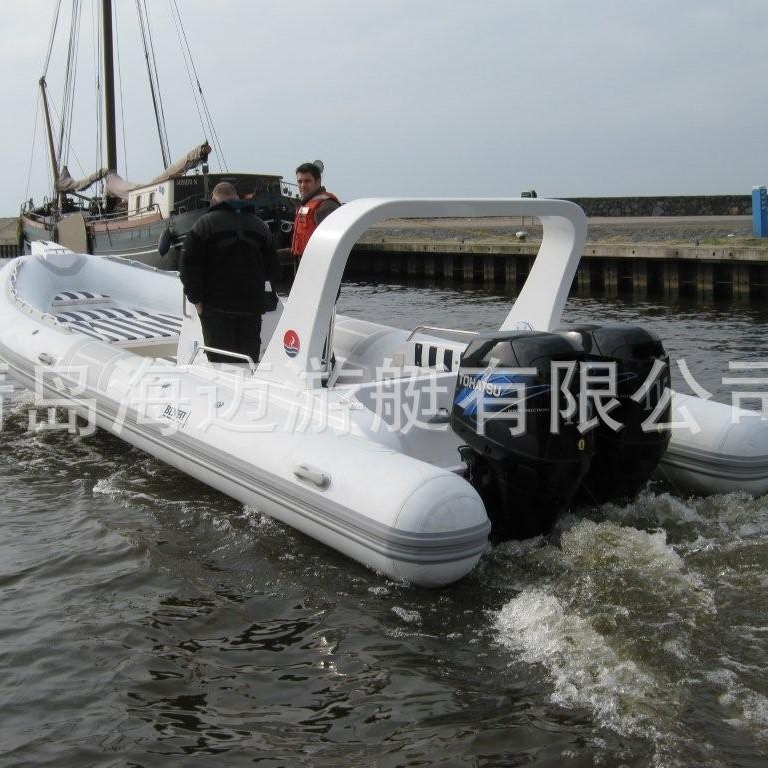 Haimai 7.6 meters fiberglass boat RIB boat hard bottom boat sea fishing boat fishing boat rescue boat rubber boat