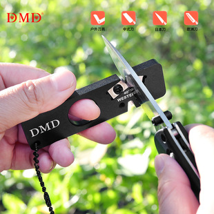 Factory wholesale DMD portable outdoor knife fixed angle double-sided tungsten steel sharpening stone sharpener