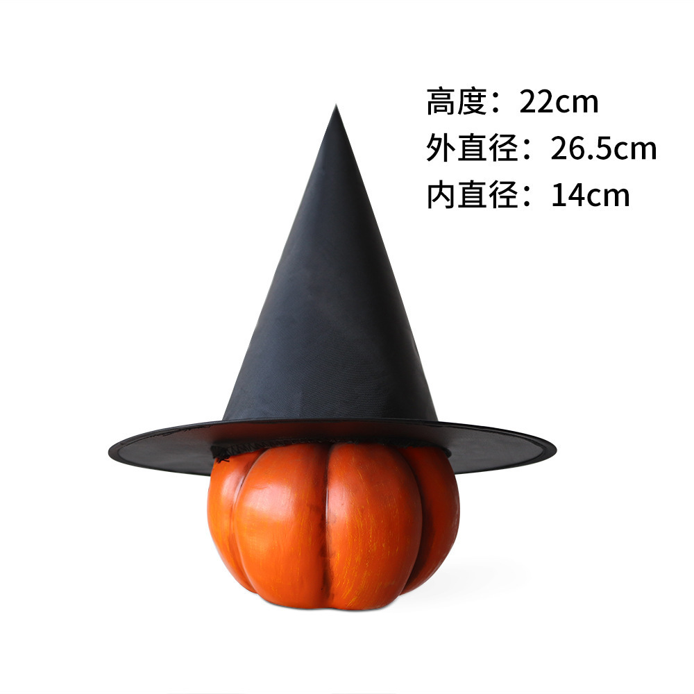 Sombreros de Halloween maquillaje vestuario props Harry Potter magia bruja sombrero negro sombrero de bruja de oxford