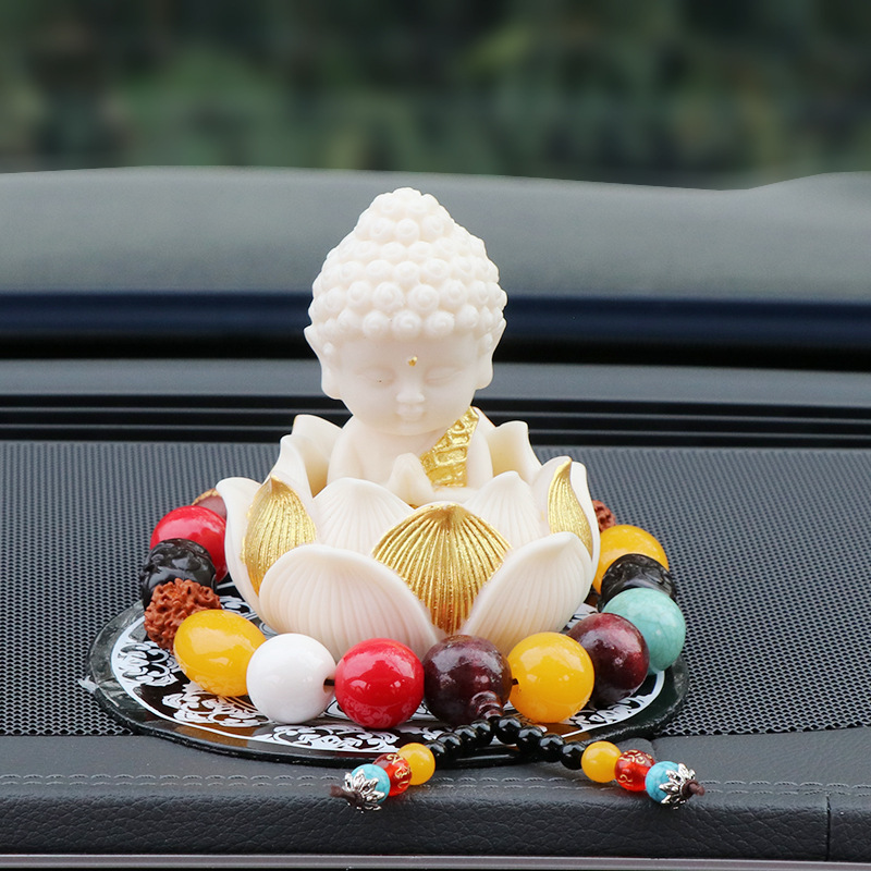 황금불상, 황금연꽃 + 대형구슬 + 청화백자 쿠션