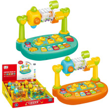 6只卡通旋转音乐电子琴3360仿真打地鼠婴幼早教益智儿童玩具批发