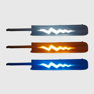 Suitable for 05-09 Toyota Reiz Daytime Running Lights Toyota Mark X Front Bumper Light Modified Led Front Fog Lights (Gündüz işıqları) - lightning-upgraded-three-color-streamer-day-running-lamplossless-pin-a-pair-of-prices