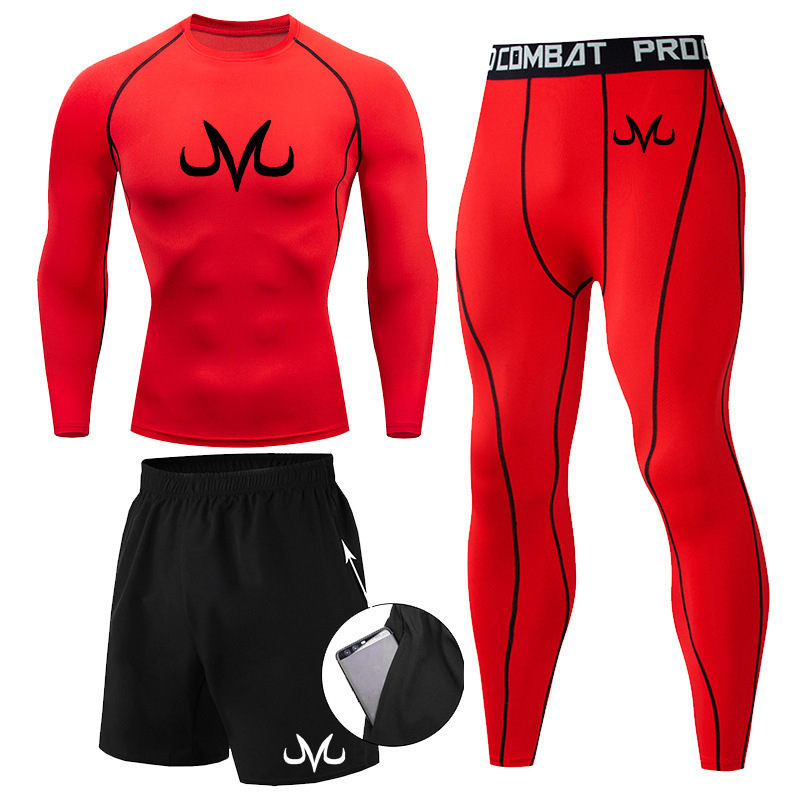 Women's Clothing Men's Animation Sportswear Set Tights Fitness Shorts Base Layer Quick Drying Running Track And Field Training High Elasticity_ecoleips.com