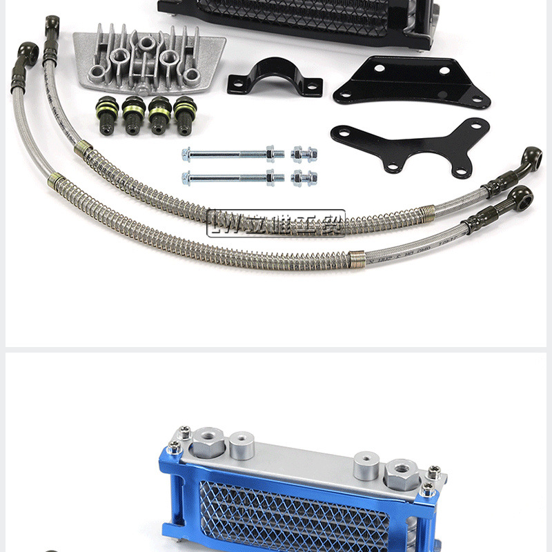 Off-Road Motorcycle Monkey Bike Oil Cooler Monkey Car Curved Beam Machine 50-110Cc Aluminum Radiator