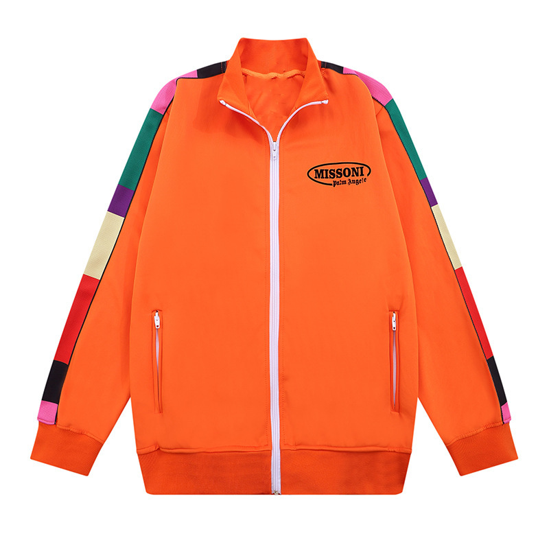 PALM Printed Sportswear Trendy Brand Leopard Print Retro School Uniform Pants Men and Women Stars Same Style Tiger Print Top Street