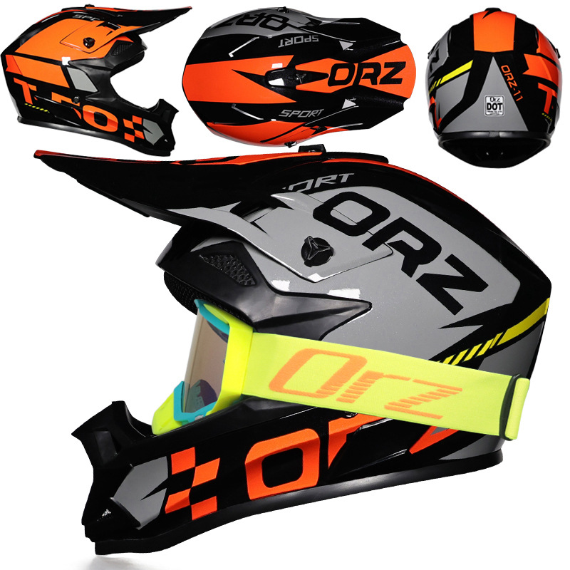 Nuevo casco de ciclismo Off-Road Orz, casco de rally para hombres y mujeres, casco todoterreno transpirable de carreras ADV de talla grande