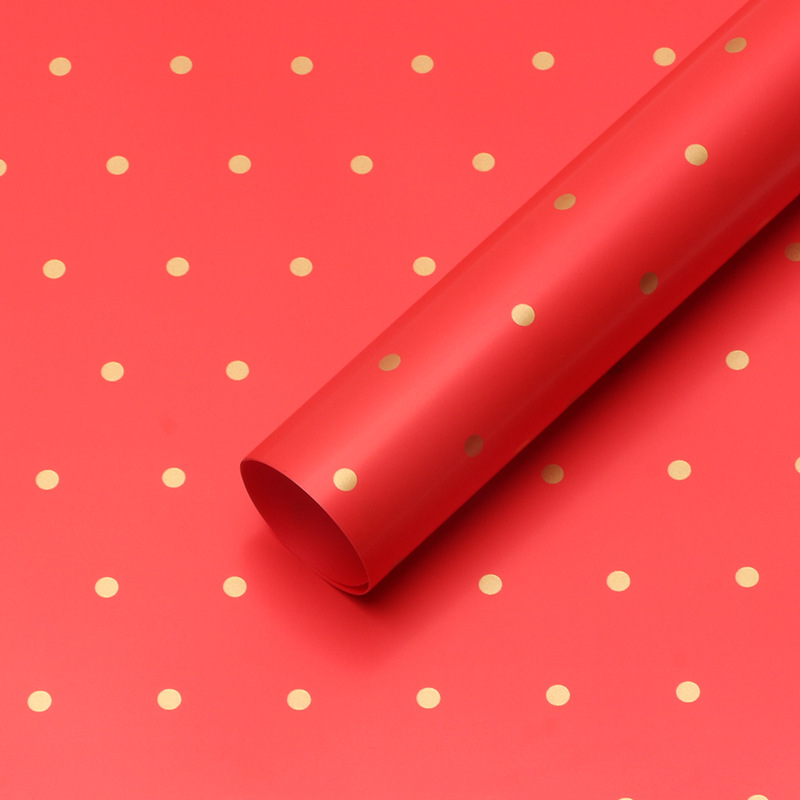 Roland Little Dots Ouya Paper Papel de envolver de flores Diy Regalo Bronceado Ramo de flores Papel de flores Material de floristería