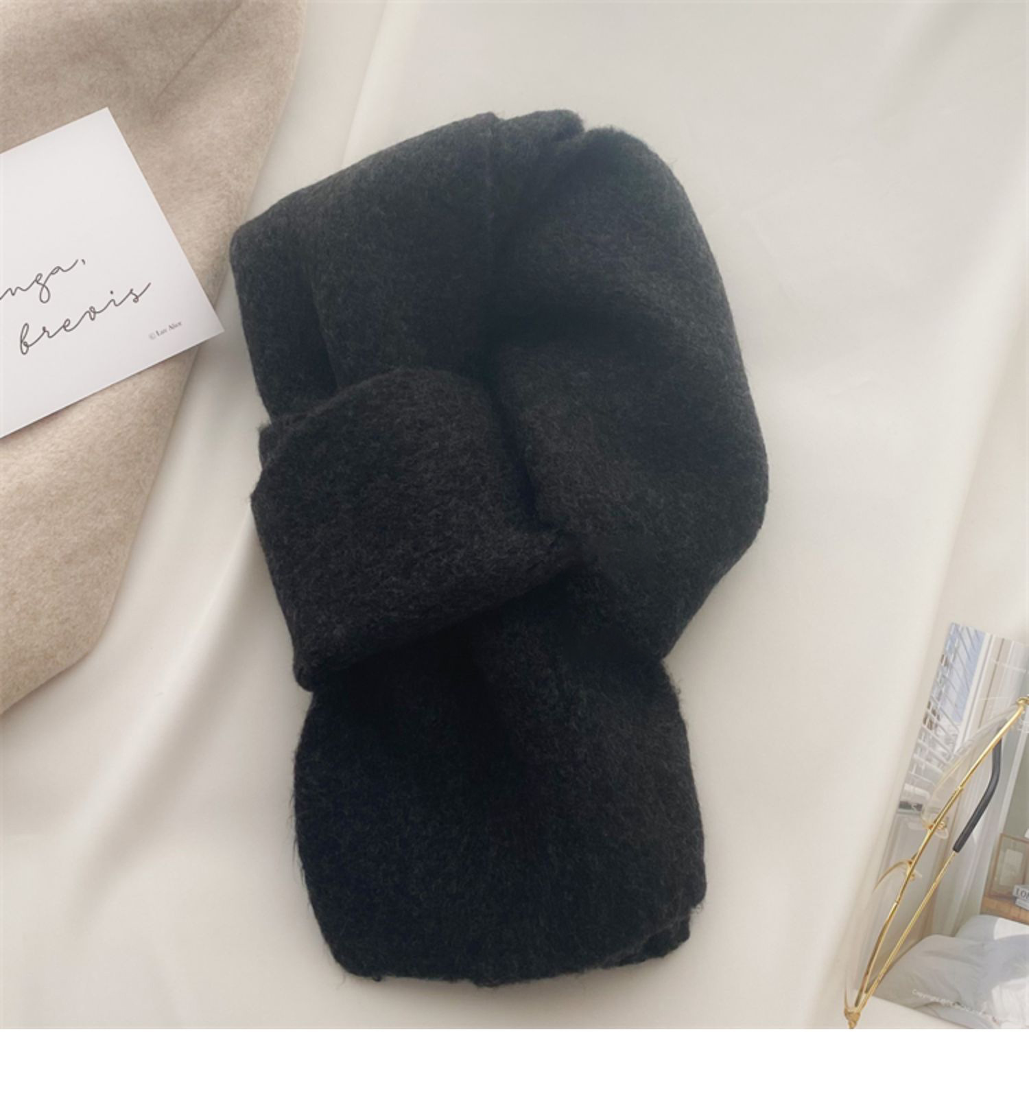 Mode Vintage geometrische Outdoor-Aktivitäten Winter Frühling rot grau mittellang [Markenname 3] Anti-Schalldämpfer Halstuch_voghion.com