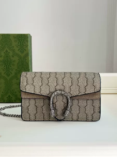 2024 Summer New European and American Retro Trendy Fashion Mini Dionysus Chain Small Square Bag Single Shoulder Crossbody Women's Bag