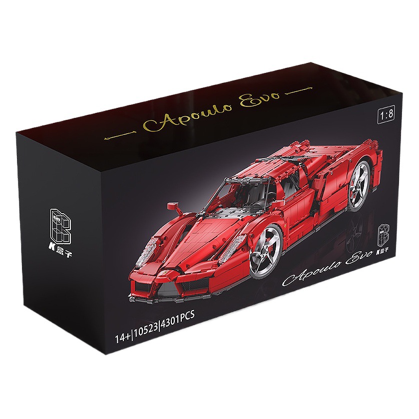 K caja 10523 Fara Enzo 1:8 modelo de coche alta dificultad montaje pequeñas partículas chino bloques construcción Juguetes image 1