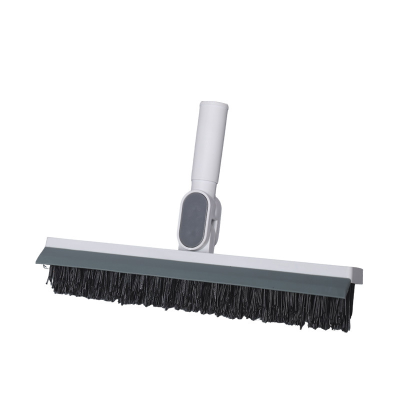 Cepillo de piso Cepillo de piso de baño de mango largo Cepillo de piso de lavado de piso de hueco Lavado de baño Limpieza de pared Lavado de inodoro Raspado de piso