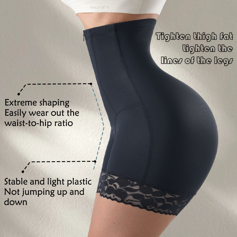 Pantalón Moldeador con Cierre de Talle Alto de Nylon, Control de Abdomen y Levantador de Glúteos
