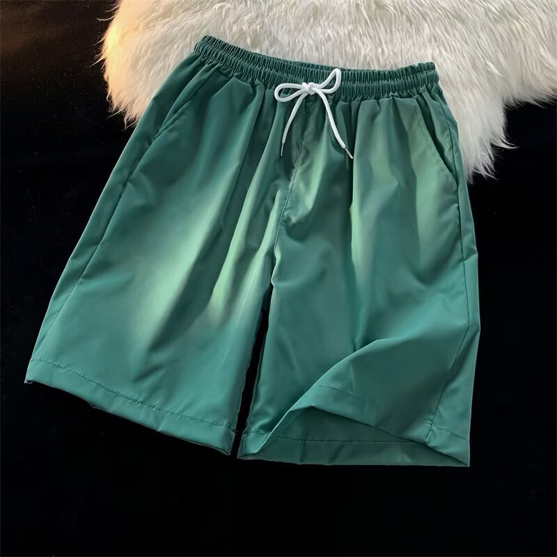 Personalizado al por mayor caramelo de viento neutro multicolor 25 colores primavera y verano nuevos pantalones cortos casuales de cinco puntos sueltos y cómodos