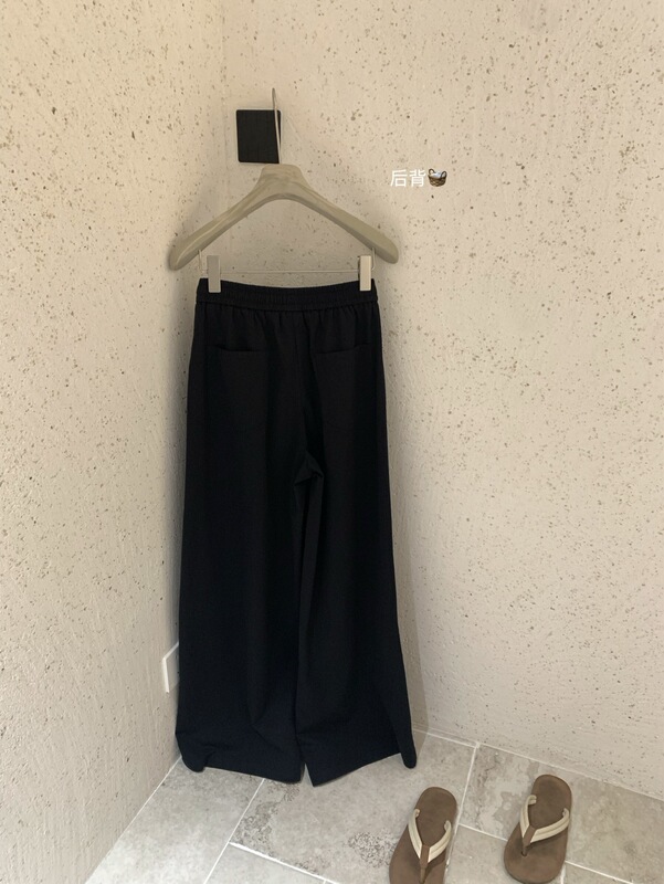 WGWE广州十三行女装2025秋装新款小个子慵懒风宽松休闲直筒阔腿裤|undefined