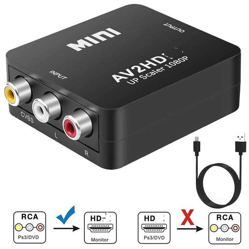 Factory Direct Sales Av to HDMI Video Converter Three Lotus Pav/Rca to Hd Adapter Box 1080P Factory Direct Sales Av to HDMI Video Converter Three Lotus Pav/Rca to Hd Adapter Box 1080P
