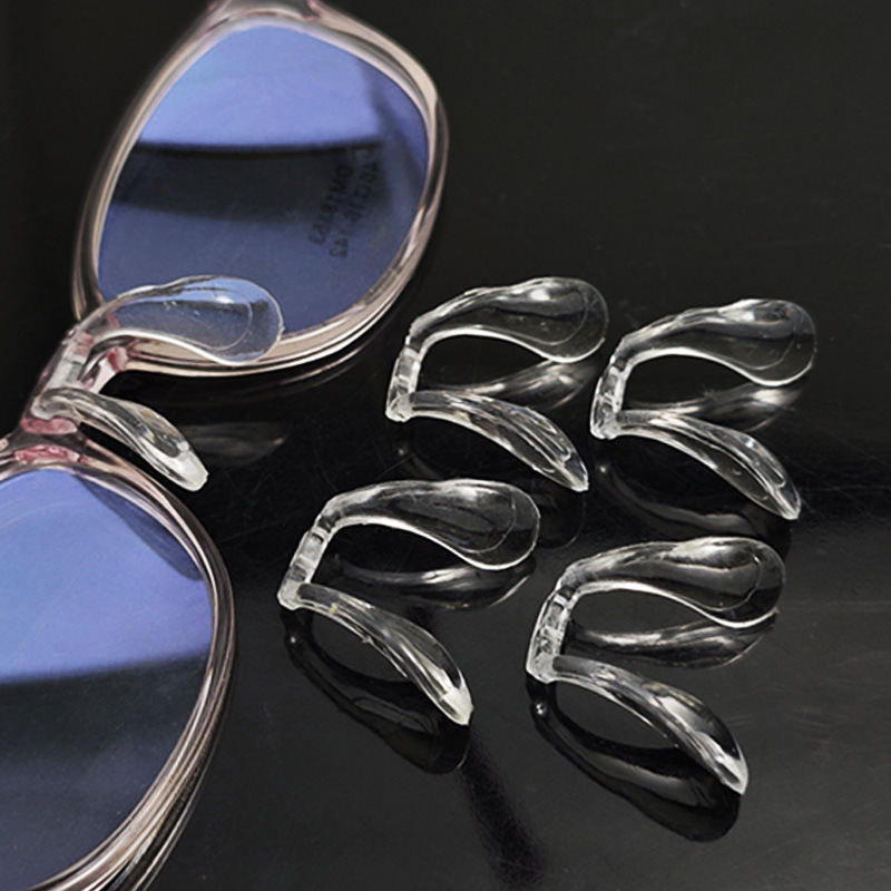 Children's Glasses with Integrated Saddle-Shaped Nose Pads, U-Shaped Silicone Nose Pads with Integrated Screw-Locking Nose Pads