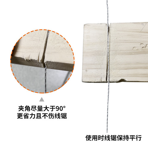 Stainless steel hand-pulled wire saw rope Multi-purpose mini pocket saw wire saw Outdoor camping survival equipment saw