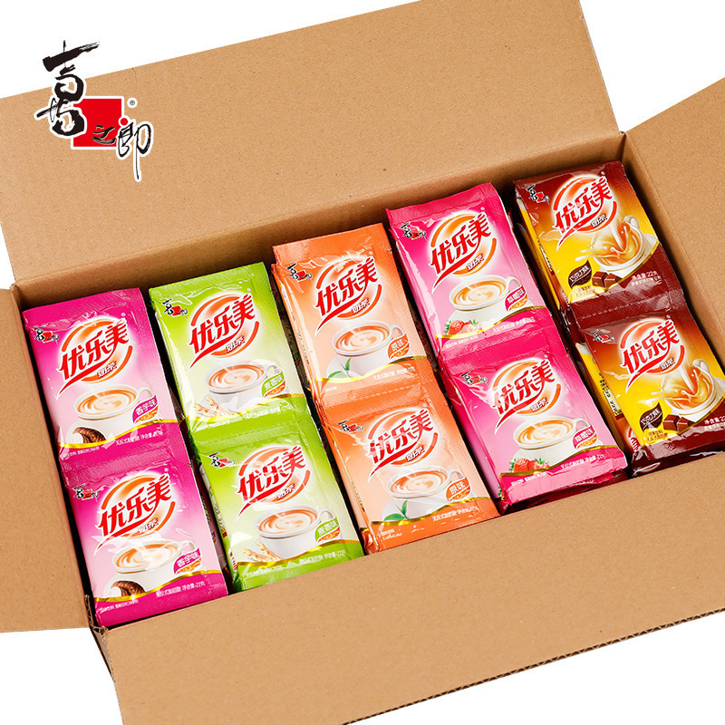 Hot Drink Instant Milk Tea Powder in Bags, Youlemei Berry Flavored Instant Coffee Beverage Hot Drink Instant Milk Tea Powder in Bags, Youlemei Berry Flavored Instant Coffee Beverage