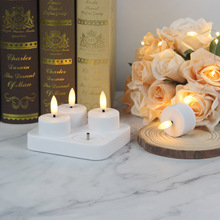 2025热门四充八键电子蜡烛 仿真小茶蜡 跨境亚马逊热卖爆款氛围灯