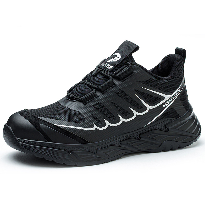 Zapatos de Trabajo de Seguridad de Tejido Volador Antiaplastamiento Antipinchazos y Transpirable image 6