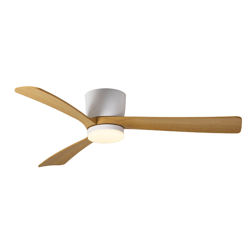 Ventilador de Techo Inverter con Luz, Metal, Acrílico y MDF, con Control Remoto, para Sala de Estar y Dormitorio