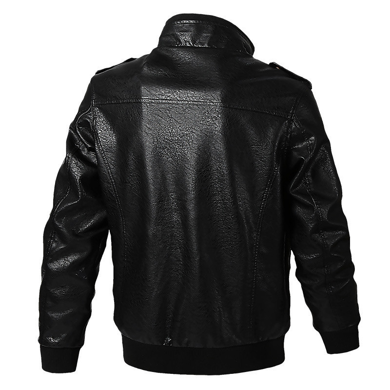 2022 otoño y invierno nuevo chaqueta de cuero hombre engrosado chaqueta de cuero locomotora moda juvenil chaqueta de béisbol bordado chaqueta hombre
