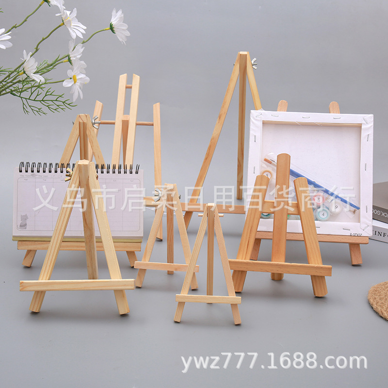Mini Desktop Easel Wooden Folding Oil Drawing Board Table Support Sketch Tripod Children's Small Easel