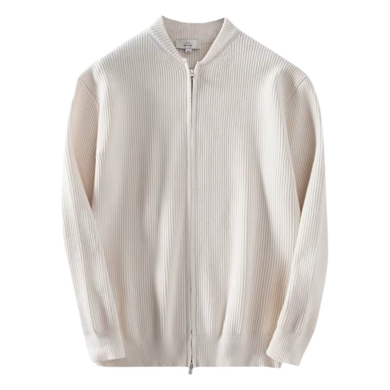 Осенний и зимний 2023 новый свитер куртка мужская сплошной трикотажный кардиган