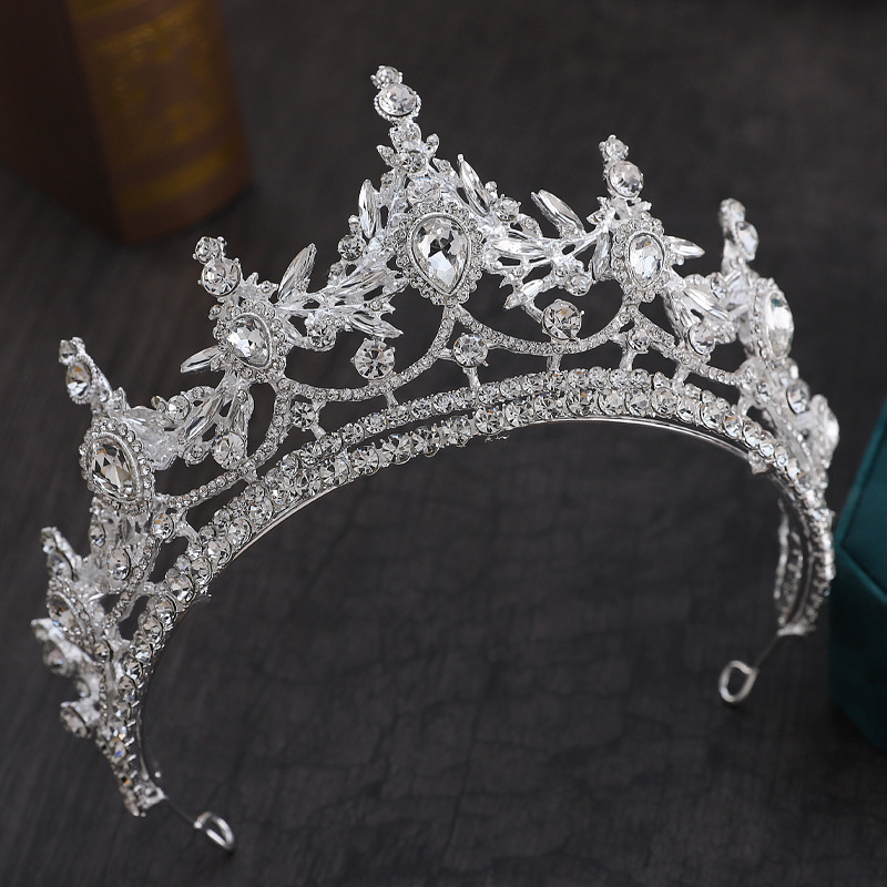 Rhinestones Inlay Material 1 Piece Quantity Glam Crown Alloy Inlay Rhinestones Crown