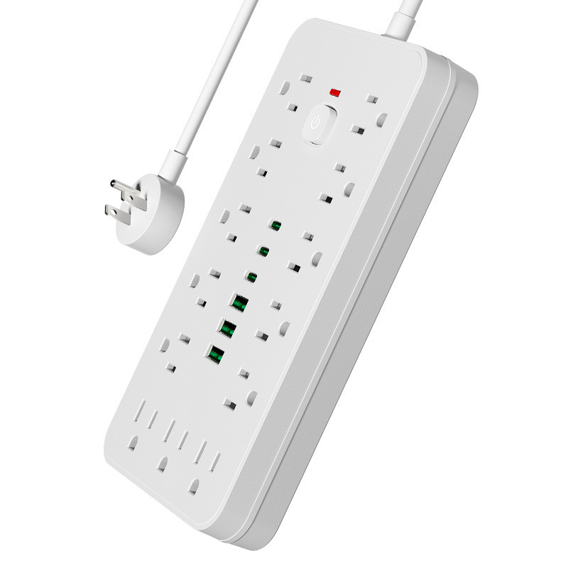 跨境美规插座墨西哥19合13usb3c美国电源延长线多孔插排UL认证|undefined
