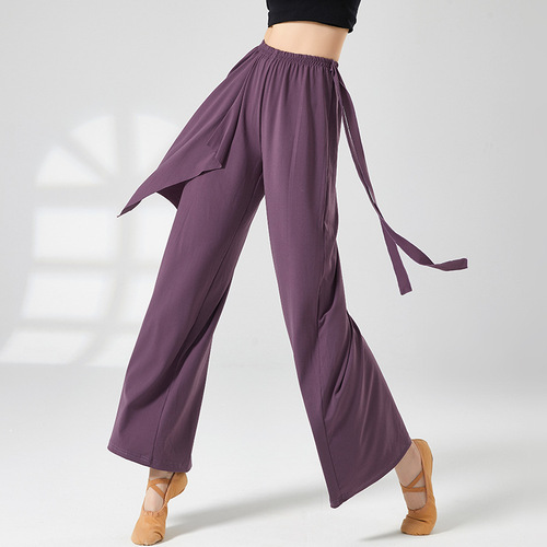 Queen's Pants Classical Dance Loose Floating Gauze Wide-leg Pants Modern Dance Practice Wear Adult Performance Wear Training Dance Pants