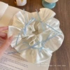 52# cream white satin hair tie-20cm