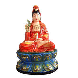 送子观音 南海观音菩萨佛像图片彩绘贴金树脂玻璃钢佛像厂直销