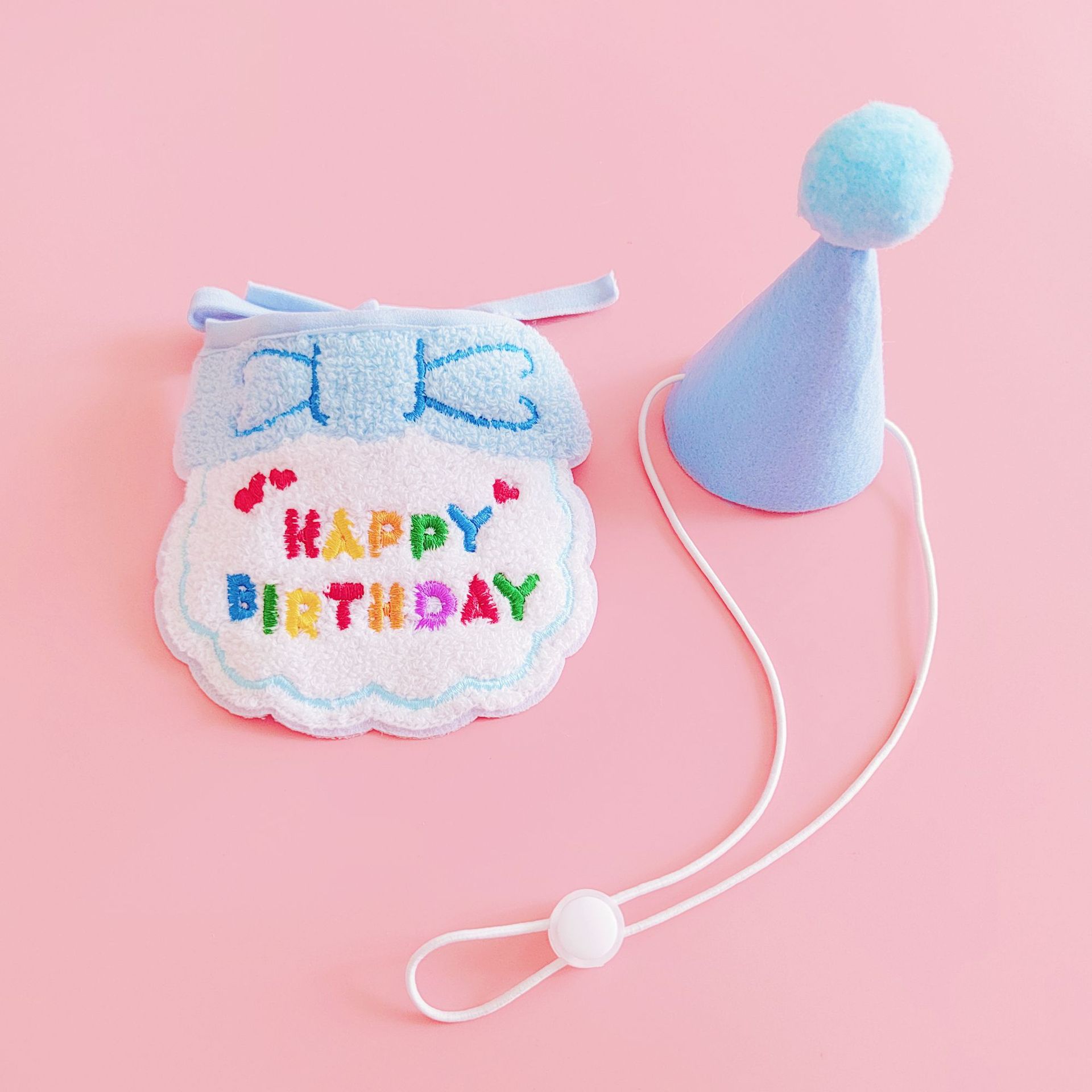 Cute Cotton Polyester Birthday Cartoon Letter Pet Saliva Towel display picture 6