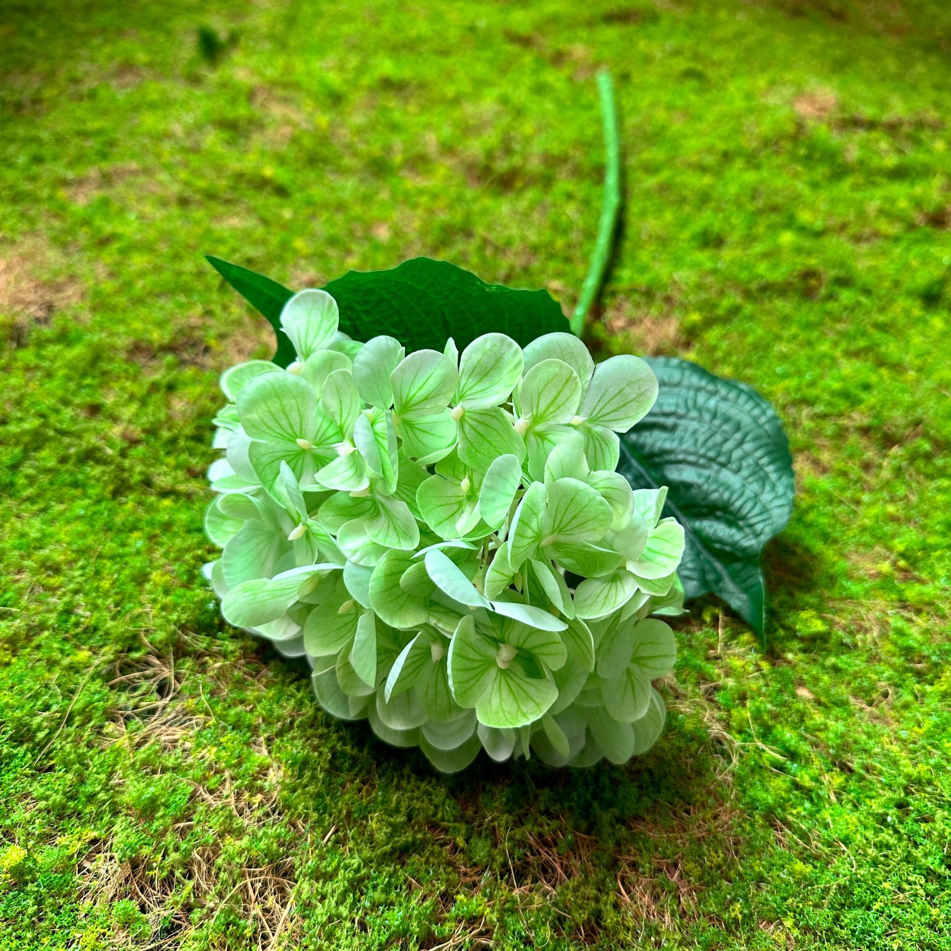 Hortensia simulada, flor simulada, sensación, ramo hidratante, evento de boda, accesorios de fotografía, decoración de ventana de sala de estar