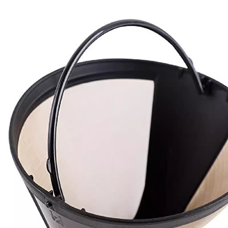 Cross-border exclusive stainless steel coffee filter basket pour-over coffee maker without paper filter drip coffee filter funnel