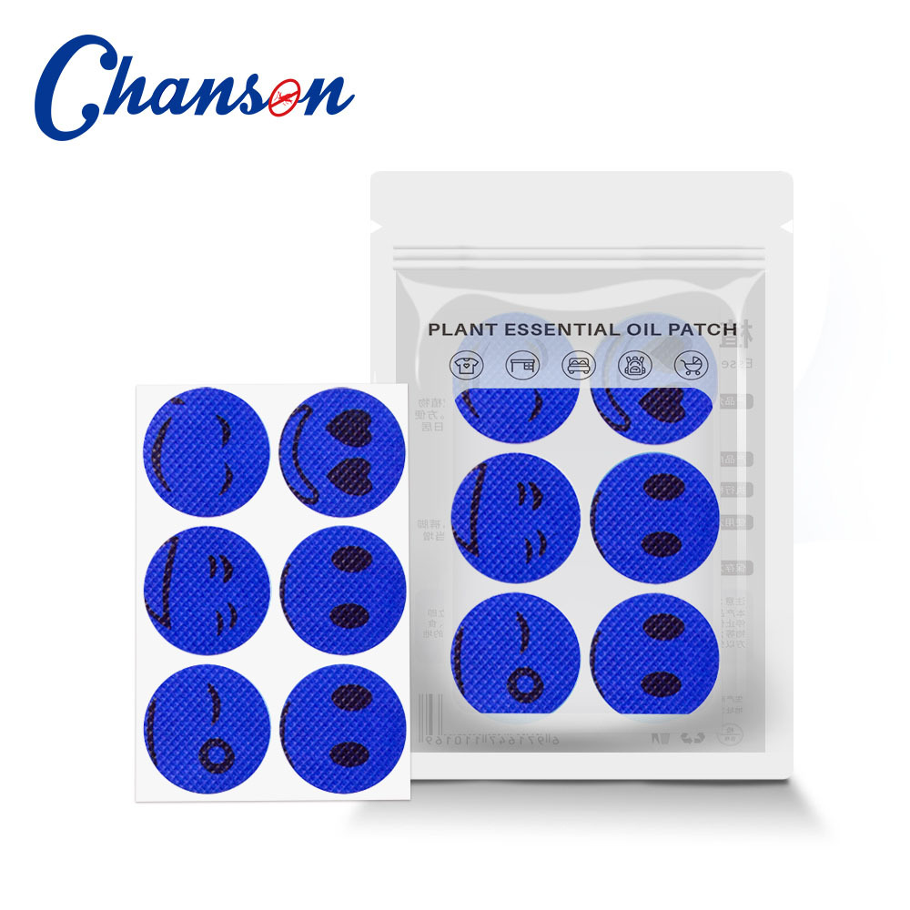 Pegatinas repelentes de mosquitos con diseños personalizados de fábrica, pegatinas repelentes de mosquitos con aceites esenciales de plantas y dibujos animados, pegatinas repelentes de mosquitos para bebés y niños.