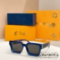 Dark blue frame gray lenses
